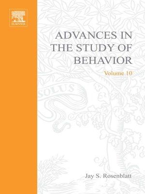 cover image of Advances in the Study of Behavior